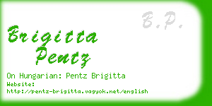 brigitta pentz business card